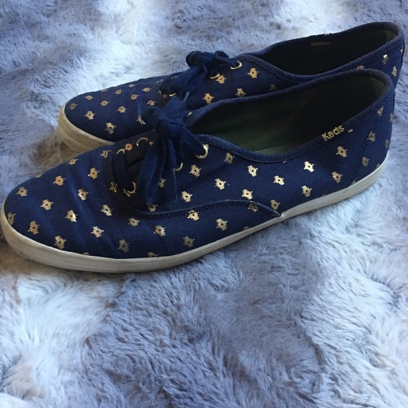 Navy and Gold Keds - Picture 3 of 7